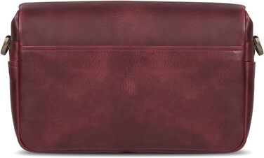 Чохол для камери MegaGear Torres: шкіряна сумка-месенджер для бездзеркальних, плівкових та DSLR камер, оливковий (бордовий)