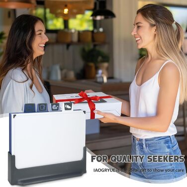 Набір з 3 дерев'яних обробних дощок, великі, з антибактеріальним покриттям, з пресом для часнику, для кухні, для овочів/фруктів/м'яса, бежевий+зелений+темно-синій