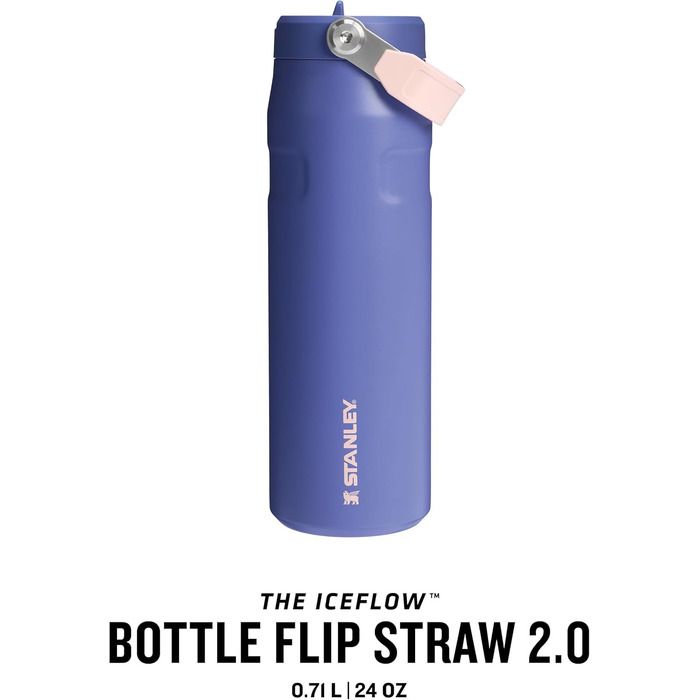 Термопляшка Stanley Flip Straw 2.0 з трубочкою 1.06л - зберігає холод до 17 годин - BPA-free, витримує миття в посудомийній машині