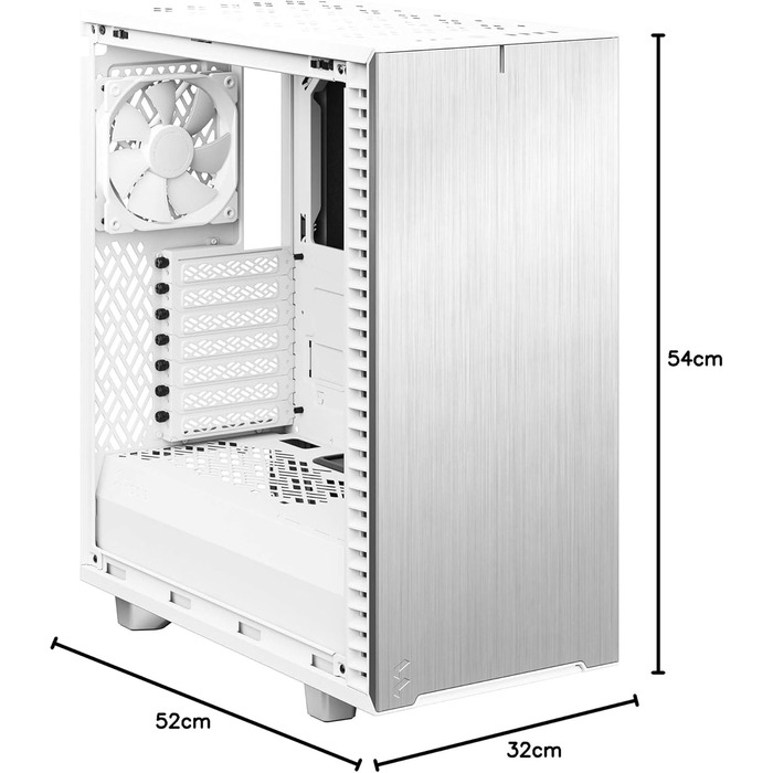 Комп'ютерний корпус Fractal Design Define 7 Compact чорного кольору (білий, з прозорою панеллю)