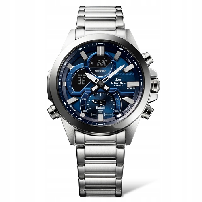 Чоловічий годинник Casio ECB-30D з секундоміром, водонепроникністю та Bluetooth