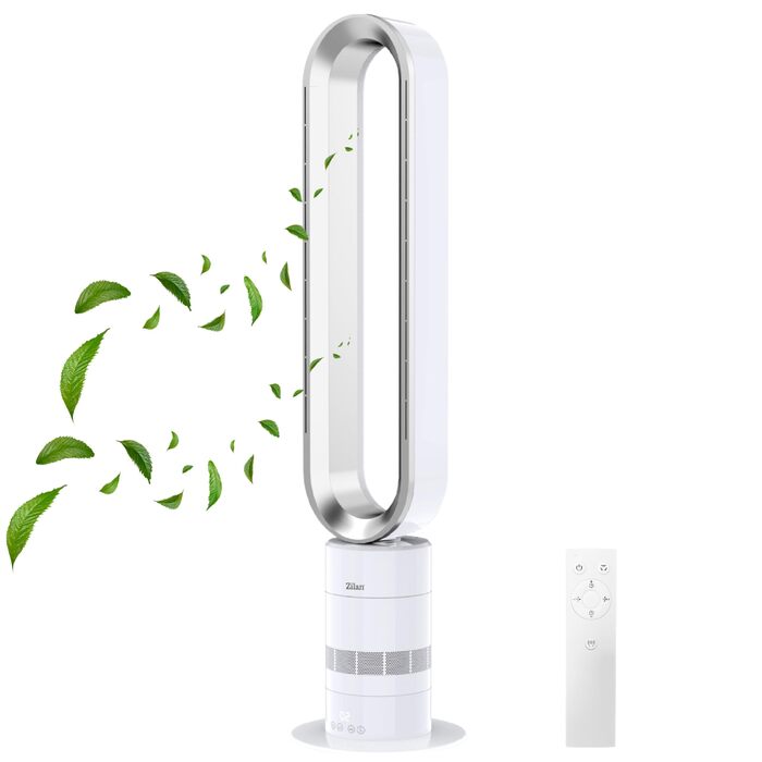 Вентилятор Zilan Turmventilator з пультом дистанційного керування BLDC – енергоефективний, 10 швидкостей/режимів, 900 м³/год, з коливанням, таймером та сенсорним дисплеєм