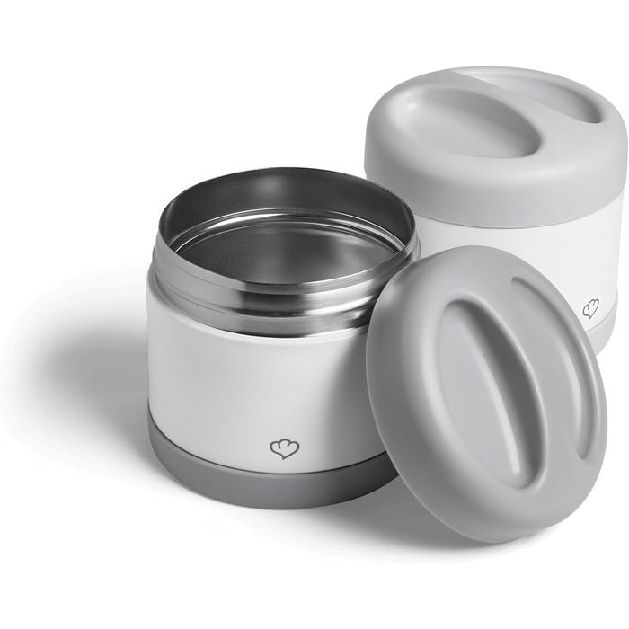 SPRINGLANE Ice Cream Container Set of 2, 500 ml, Stainless Steel, Ice Cream To Go Container, Freezer Box