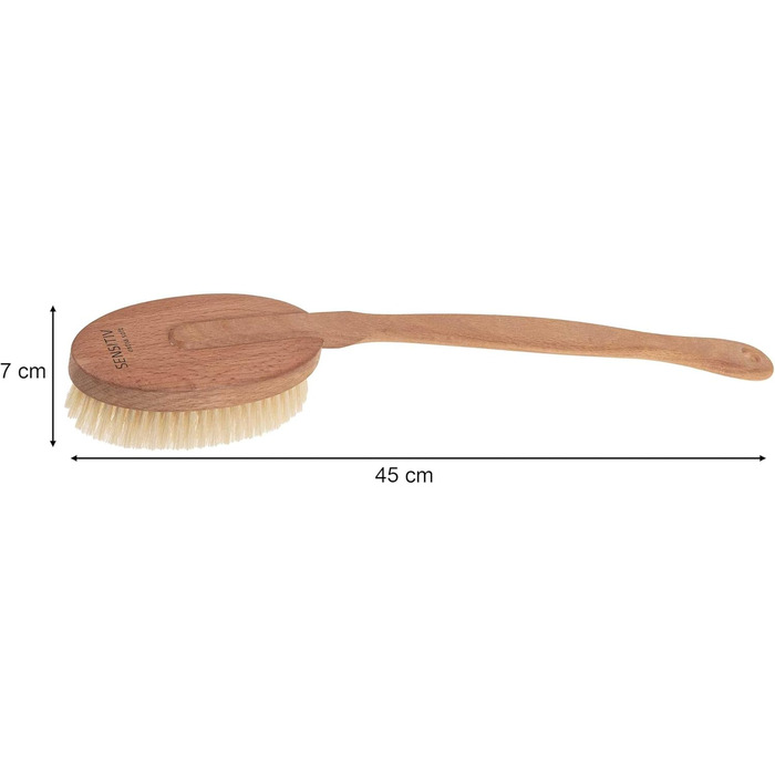 SIDCO XXL Back Brush, Sauna Brush, Soft Bristles, Massage Brush for Seniors
