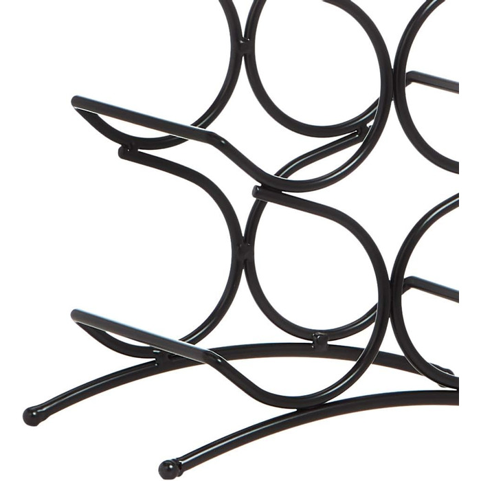 Amazon Basics Wine Rack for 12 Bottles, Black, 24.9 x 16 x 67.8 cm