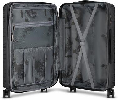 Набір валіз Franky Dallas 3.0 (3 шт.) | Чорний | TSA-замок, 4 колеса, об'єм 36/60/92 л