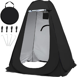 Portable Pop-Up Shower Tent - Outdoor Privacy Shelter for Beach, Camping, Hiking & Fishing - UV Protection (59