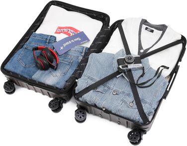 Чемодан Beibye з жорсткою обшивкою, розширюваний, з TSA замком та подвійними колесами (темно-зелений, 66 см)