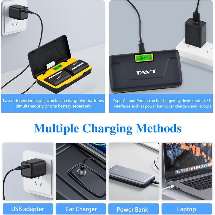 Акумулятор TAVT 2850mAh LP-E6 для Canon EOS R5, R6, R7 та ін. + Dual-Charger