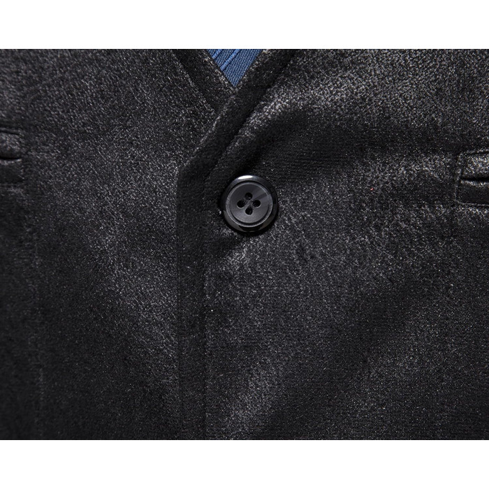 Чоловіча жилетка, формальна, без рукавів, V-подібний виріз, замша, бізнес-жилетка (XL, чорний)