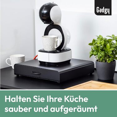 Тримач для капсул Nespresso Gadgy - органайзер для 50 капсул, нержавіюча сталь, чорний