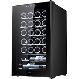Холодильник для напоїв Cecotec Bolero GrandSommelier 2050 Black - 24 пляшки, компресорний, чорний. Регулювання температури 5-18°C, тиха робота. Холодильник для напоїв Cecotec Bolero GrandSommelier 2050 Black - 24 пляшки, компресорний, чорний. Регулювання температури 5-18°C, тиха робота.