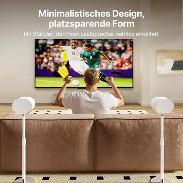 Підставка для динаміків з регулюванням висоти, сумісна з SONOS Era 300 та Era 100, білий, 2 шт.