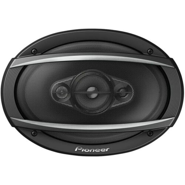 Автомобільні коаксіальні динаміки Pioneer TS-A6960F 6x9 дюймів, 4-смугові, 450Вт, комплект з 2-х, потужний звук, висока чутливість, монтаж 72 мм, решітка в комплекті