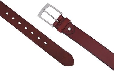 Чоловічий шкіряний ремінь BELTER, 38 мм, для джинсів, з подарунковою коробкою, розмір L (105 см), колір коричневий