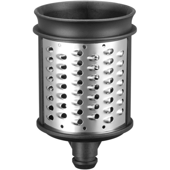 KitchenAid KSMVSA + KSMEMVSC Vegetable Chopper Set, Stainless Steel, Silver, White, 7-Piece