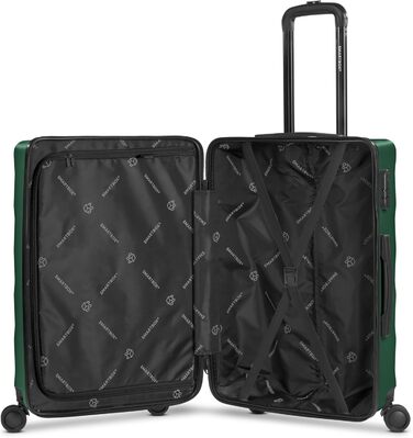 Набір валіз Smartbox Hartschalen 3-в-1 для жінок та чоловіків | Легкі та міцні валізи з ABS-пластику | 4 колеса та кодовий замок (Edition 03) (Темно-зелений, валіза M (65 см))