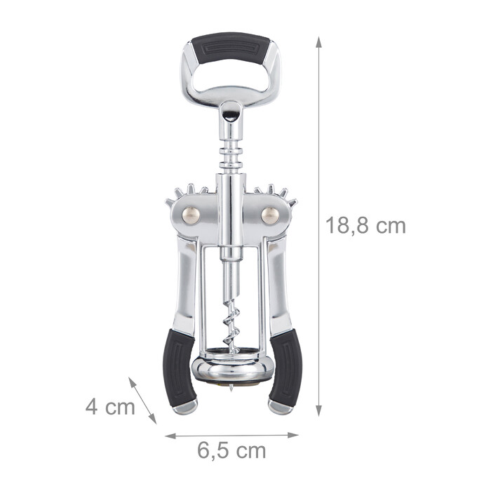 Relaxdays Lever Corkscrew with Bottle Opener