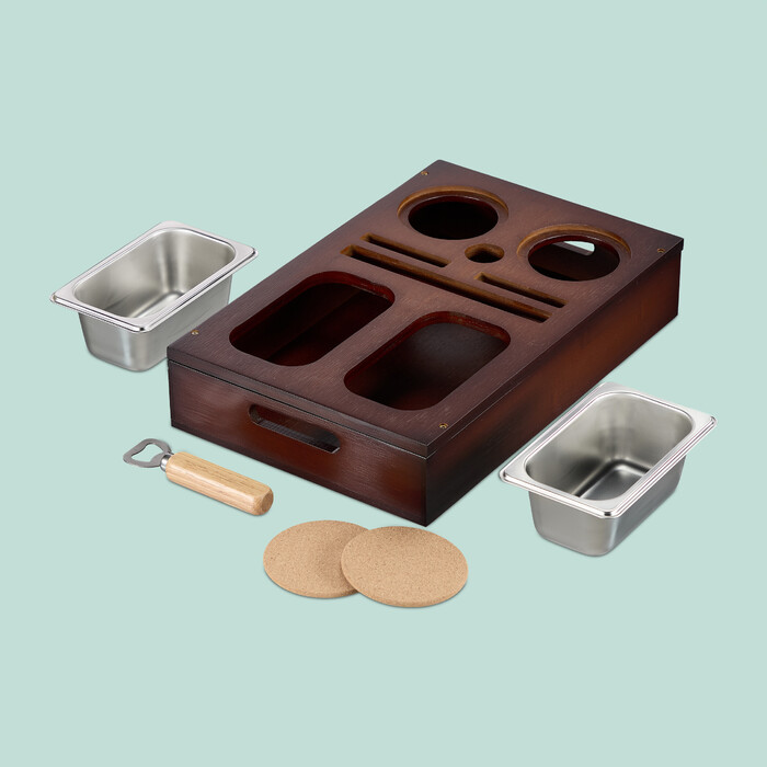 Relaxdays Couchbar with Snack Bowls