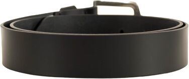 Чоловічий шкіряний ремінь Levi's Seine Regular Black, розмір 85