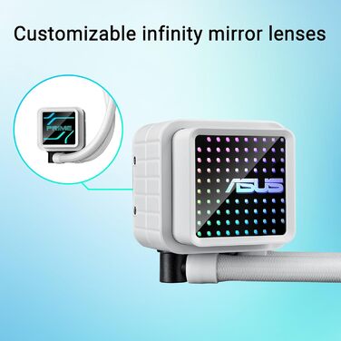 ASUS LC 240 ARGB - Система водяного охолодження CPU з RGB підсвіткою, 240 мм, для Intel LGA 1851/1700/1200/115X та AMD AM5