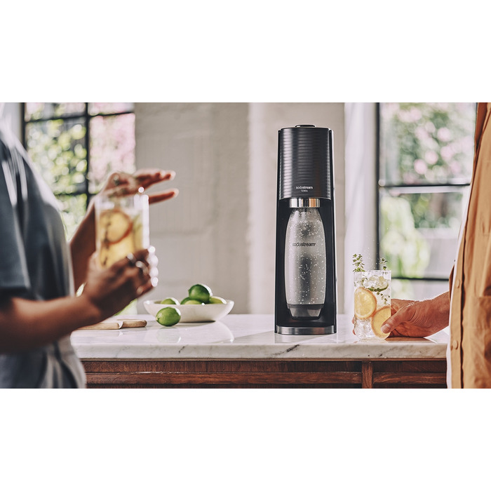 Сифон для води SodaStream Terra, чорний + 3 пляшки + балон CO2