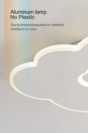 LED Ceiling Light for Kids' Room, 40CM Cloud Lamp LED Ceiling Light Dimmable with Remote Control 3000K-6000K 24W Kids' Lamp Ceiling Light for Kids' Room | Nursery | Bedroom | Living Room