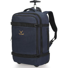 Рюкзак-валіза Hynes Eagle 42L з колесами для подорожей та бізнесу, 54x35x23 см, блакитний, 2024.