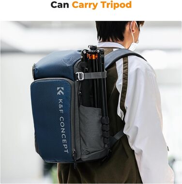 Рюкзак для фотокамери K&F Concept Alpha, 25L, чорний, з відділенням для 16-дюймового ноутбука, сумісний з Canon/Nikon/Sony/DJI Mavic
