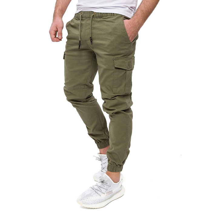 Штани карго чоловічі PITTMAN Darius, бавовняні, колір хакі (глибокий моховий зелений 180312), розмір 38W/36L