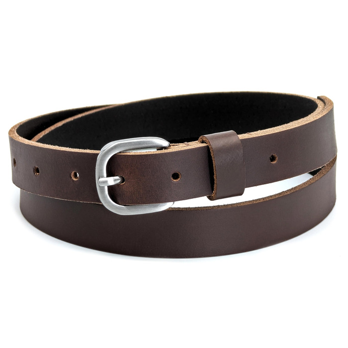 Чоловічий шкіряний ремінь Ashford Ridge 25 мм, коричневий, 125 см