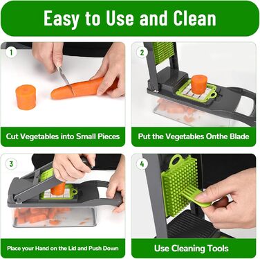 Багатофункціональний овочевий слайсер Lociban 16-в-1: слайсер для овочів, фруктів, картоплі, цибулі