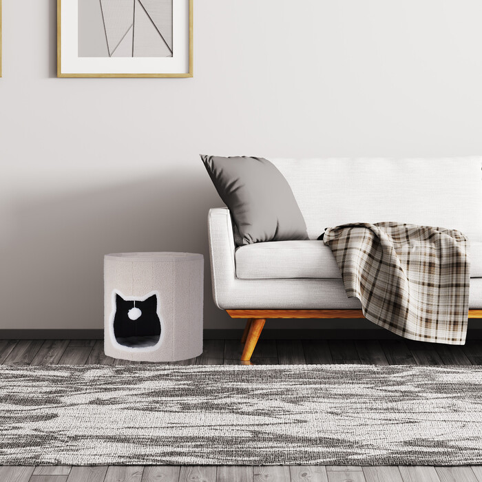 Relaxdays Foldable Cat Cave in Beige
