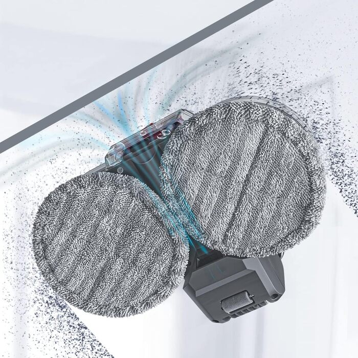 Електричний насадка для миття підлоги DrRobor для Dyson V12 Detect Slim, знімний бак для води та 12 змінних моп-насадок