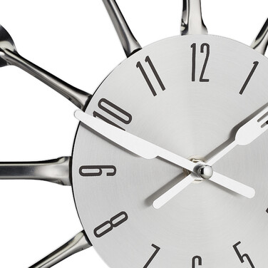 Relaxdays Wall Clock Cutlery