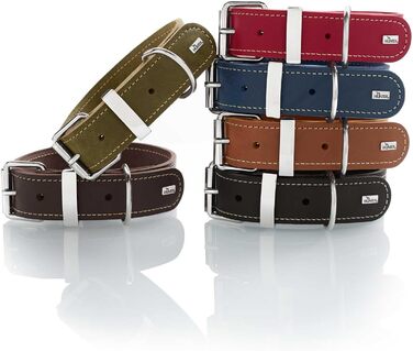 Нашийник для собак HUNTER AALBORG SPECIAL, шкіряний, міцний, комфортний, XS-S, червоний