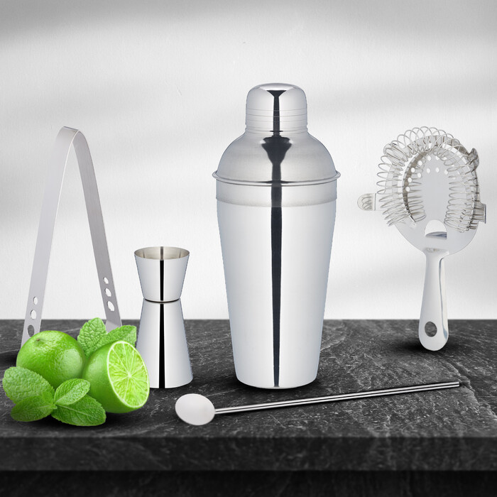 Relaxdays 5-Piece Cocktail Shaker Set