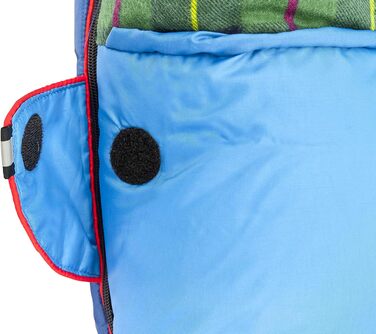 Спальний мішок Alexika Tundra Plus - теплий, зручний, прямокутний, 3-сезонний для дорослих та сімей, для кемпінгу та відпочинку на природі при низьких температурах (-2°C), з компресійним мішком, ліворуч