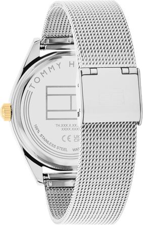 Годинник Tommy Hilfiger для жінок з циферблатом Multi, кварцовий, з шкіряним або металевим ремінком (срібно-білий, нержавіюча сталь)