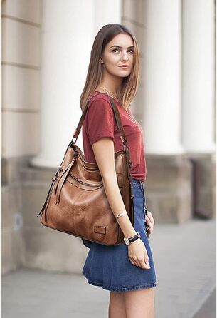 Сумка жіноча через плече та на ручку Shopper Khaki з екошкіри