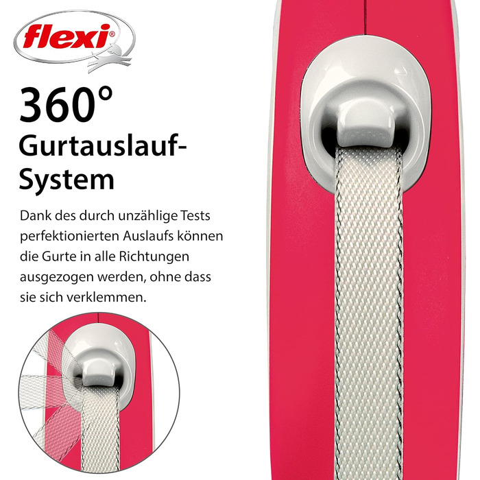 Flexi Comfort L рулетка для собак до 50 кг, 8 м, червона