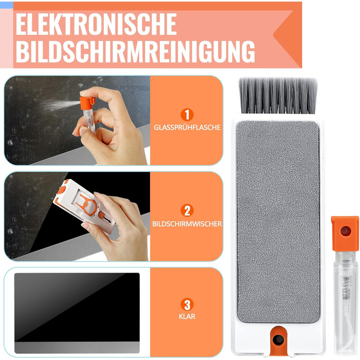 Набір для чищення клавіатури та гаджетів 11-в-1: ПК, телефон, навушники, камера, планшет