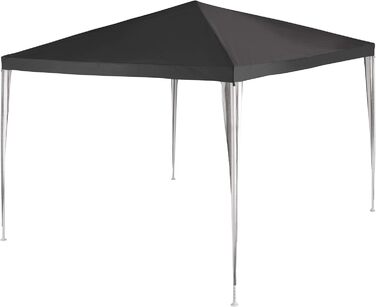 Nexos GM36000 PE-Pavilion Party Tent for Garden, Terrace, Market, Camping, Festival as Shelter and Waterproof Cover, 3 x 3 m White (Anthracite)