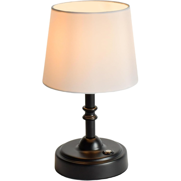 Бездротова лампа настільна акумуляторна 4000mAh, тепле світло 2700K, торшери з сенсорним керуванням, адаптер/кабель для зарядки, для спальні, подарунок (золотиста)