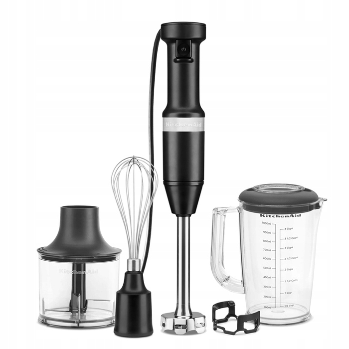 Міксер KitchenAid з аксесуарами, матовий чорний
