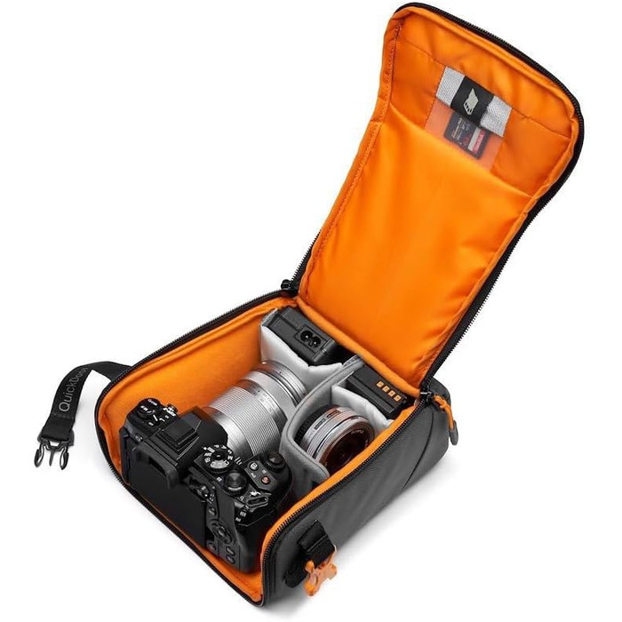 Чохол Lowepro GearUp Creator Box Large II для дзеркальних та бездзеркальних камер, з QuickDoor, з перероблених матеріалів, оранжевий, сірий