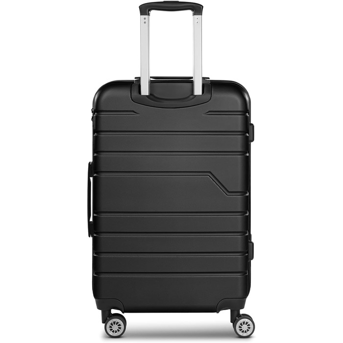 Набір валіз Hartgepäck Seattle 3 шт. | Чорний колір | ABS, 4 колеса, TSA-замок | Розмір M (69 см)