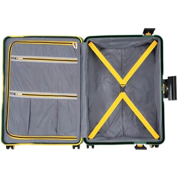 Чемодан CarryOn Steward Hartschalen Mittelgroßer 65 см з TSA замком (зелений)