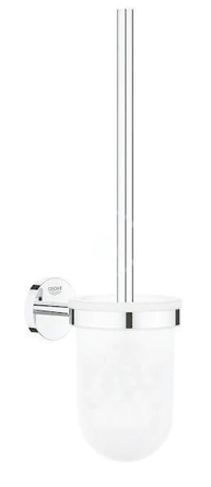 Настінний ергономічний йоржик для туалету зі скла та металу (хром) Grohe BauCosmopolitan