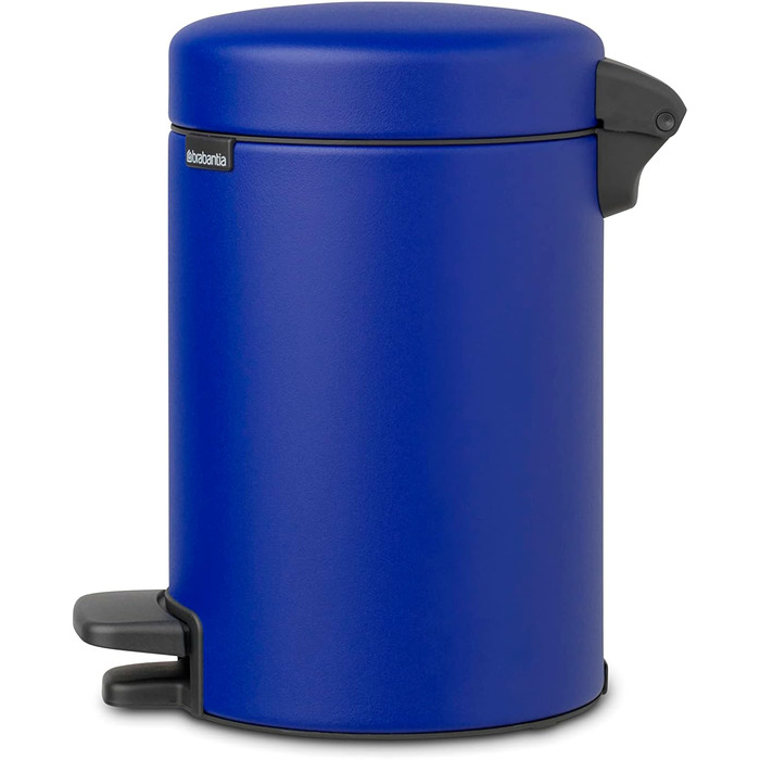 Відро для сміття Brabantia NewIcon 30L з м'яким закриттям та педальним механізмом, блакитне